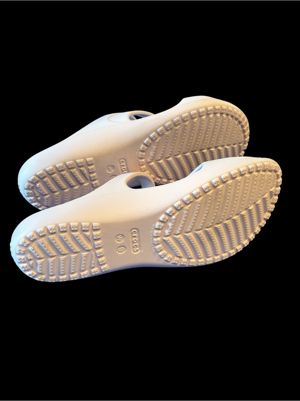 CROCS Women's Light Pink Double-Strap Slide Sandals - Picture 5 of 5